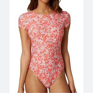 O’Neill cap sleeve swimsuit, size L